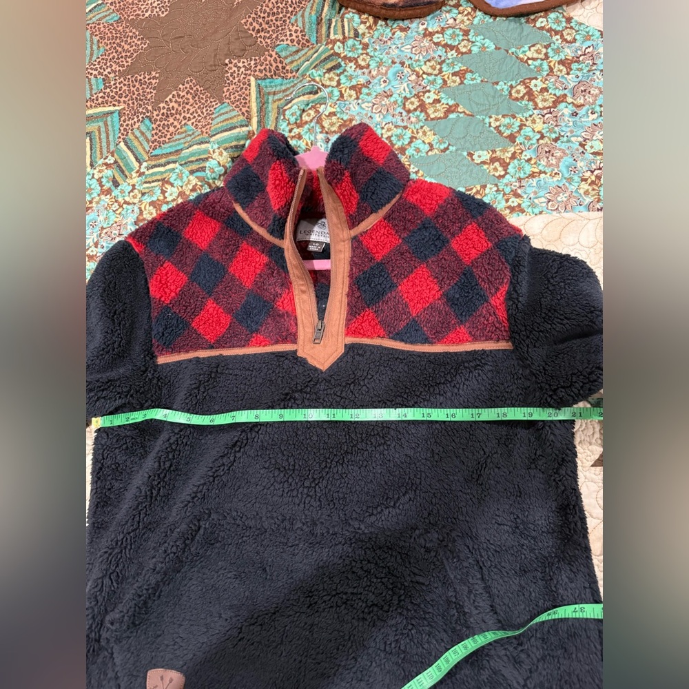 Women's Legendary Whitetails Fuzzy Hide Fleece Pullover L - Picture 6 of 9